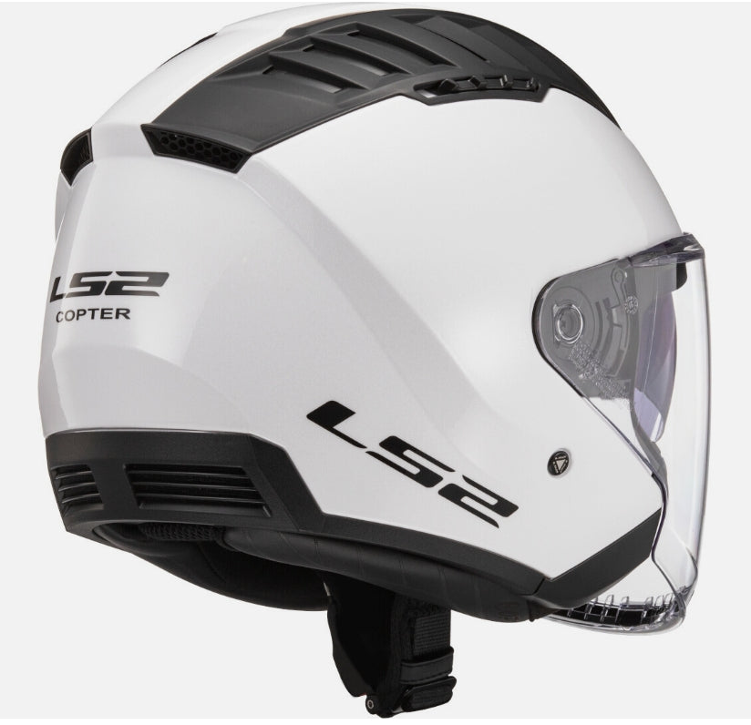 LS2 COPTER II GLOSS WHITE