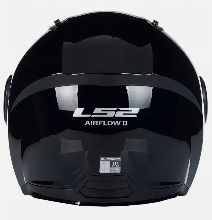 LS2 AIRFLOW 2 SOLID GLOSS BLACK
