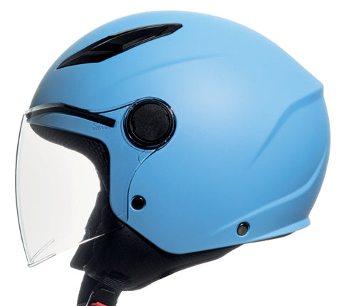 CASCO JFM DEMIJET BAMBINO BLU OPACO